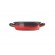 plat émail rouge diam. 24cm
